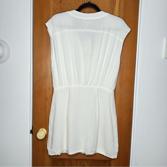 tularosa metallic gold stripe sleeveless mini dress - Picture 2 of 7